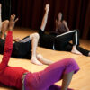 Chistine Germain teaching an indoor group class